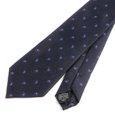Blue And Purple Hue Mini Paisley Tie 7.5cm - Tie Doctor